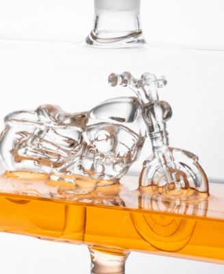 Motorcycle Decanter Whiskey Wine Decanter 1100 ml Set of 5