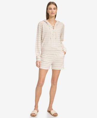 Women's Heritage Striped Lace-Up Hoodie