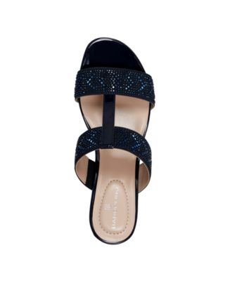 Women's Iluvit Embellished T-Strap Wedge Sandals