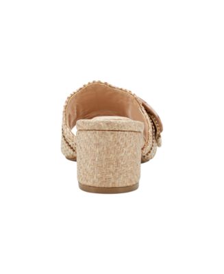 Women's Anni Raffia Crochet Block Heel Sandals