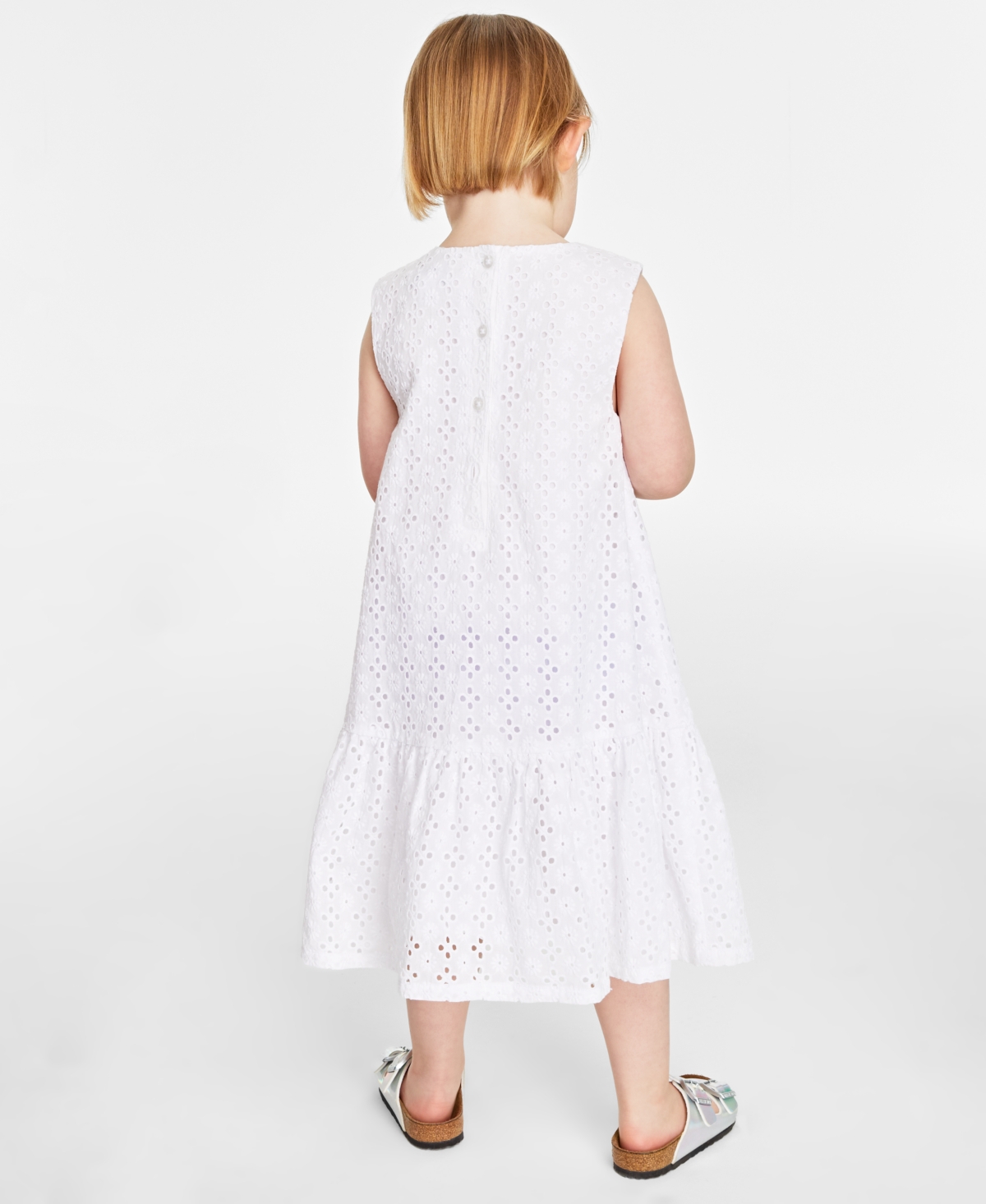 On 34th Toddler & Little Girls Cotton Eyelet Dress, Created for Macy's