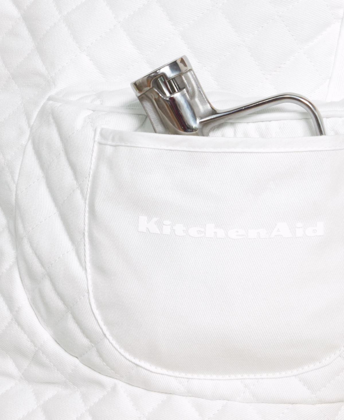 KitchenAid Fitted Tilt-Head Solid Stand Mixer Cover with Storage Pocket, Quilted, 14.37