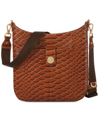 Brahmin Leia HoneyBrown Saratoga Leather Crossbody - Macy display picture 1