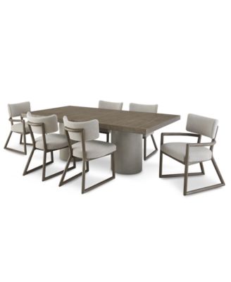 Fantasia 7pc Dining Set (Table + 4 Side Chairs + 2 Arm Chairs)