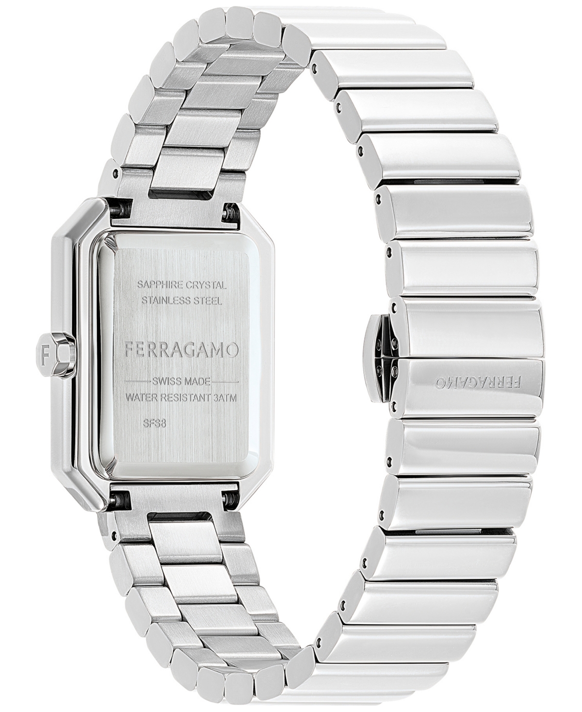Shop Ferragamo Salvatore  Women's Swiss Stainless Steel Bracelet Watch 27x34mm