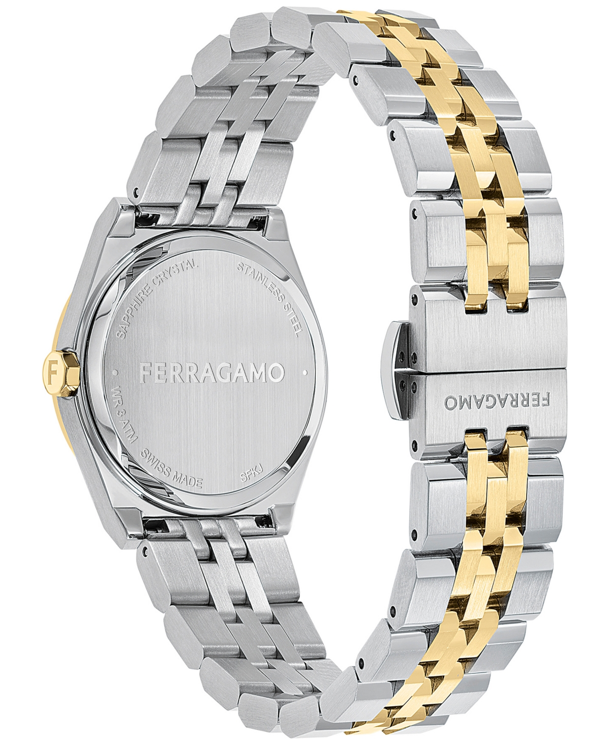 Shop Ferragamo Salvatore  Women's Swiss Two-tone Stainless Steel Bracelet Watch 28mm In Two Tone