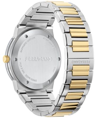 Salvatore Men's Swiss Two-Tone Stainless Steel Bracelet Watch 41mm