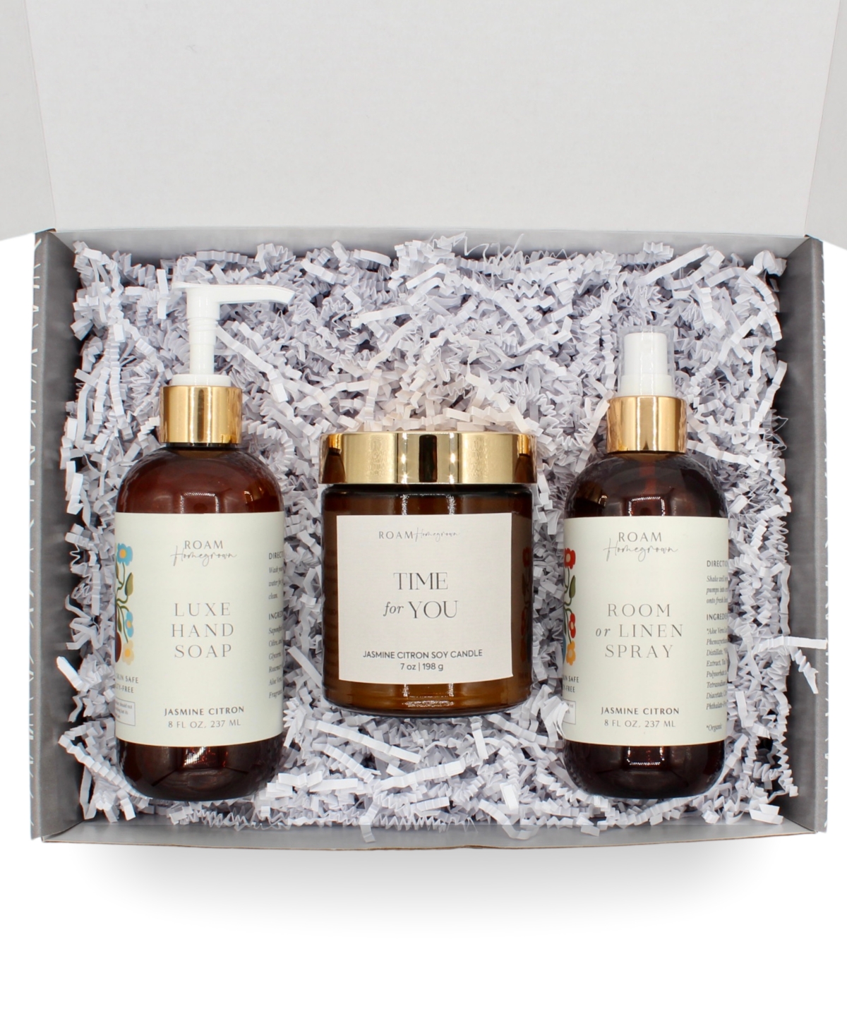 3 Pc Time For You Luxe Candle Gift Set - Amber Gold