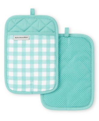 Gingham Pot Holder 2-Pack Set, 7" x 10"
