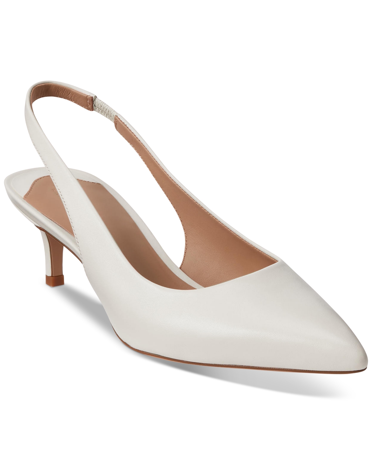 Ralph Lauren Women's Lolah Pointed-toe Slingback Pumps In Soft White