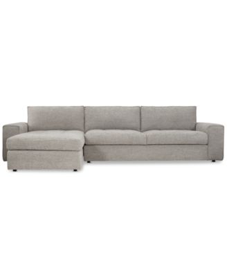 Tycer 126" 2-Pc. Fabric Sectional, Created for Macy's