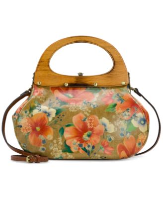 Patricia Nash deals Ferrara Frame Satchel Neutral Floral