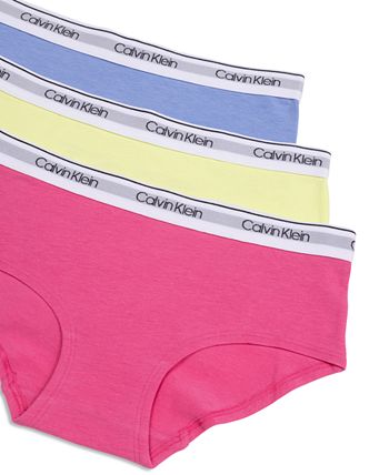 Calvin Klein 3-Pk. Hipster Underwear, Little & Big Girls - Macy's