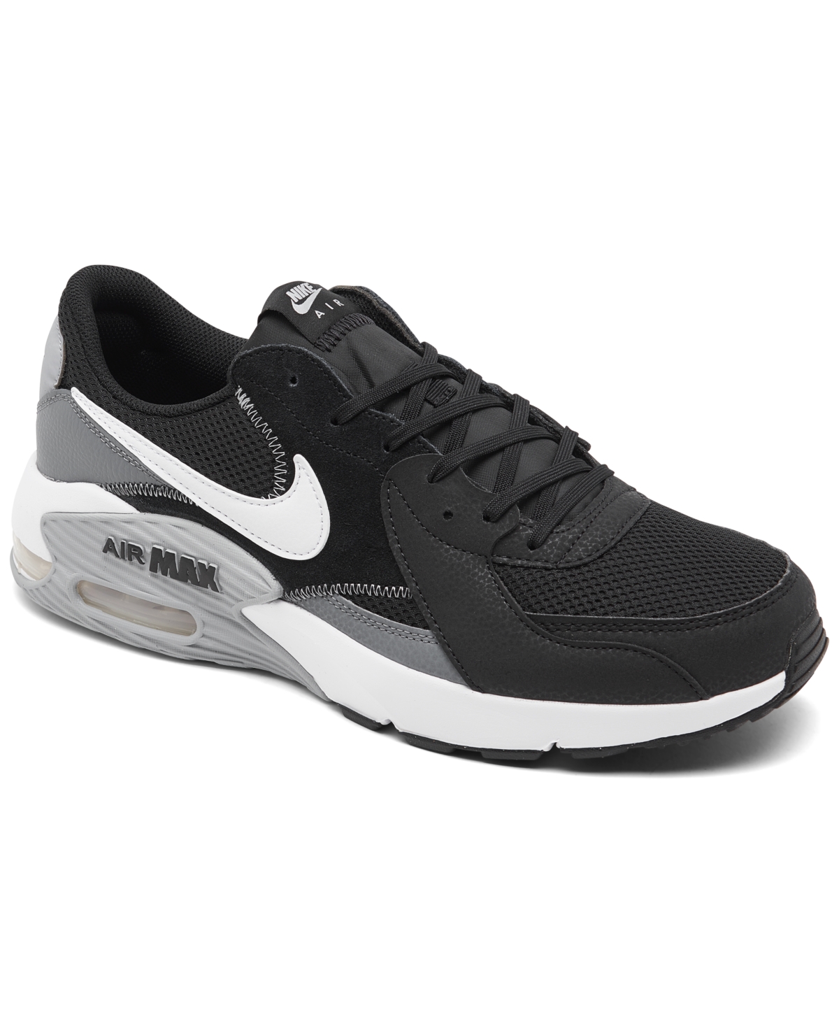 Nike Men's Air Max Excee Casual Sneakers From Finish Line In Black,cool Gray,white