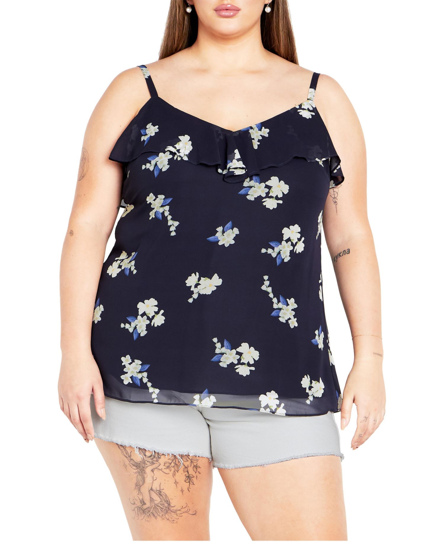 Plus Size Nicole Print Cami