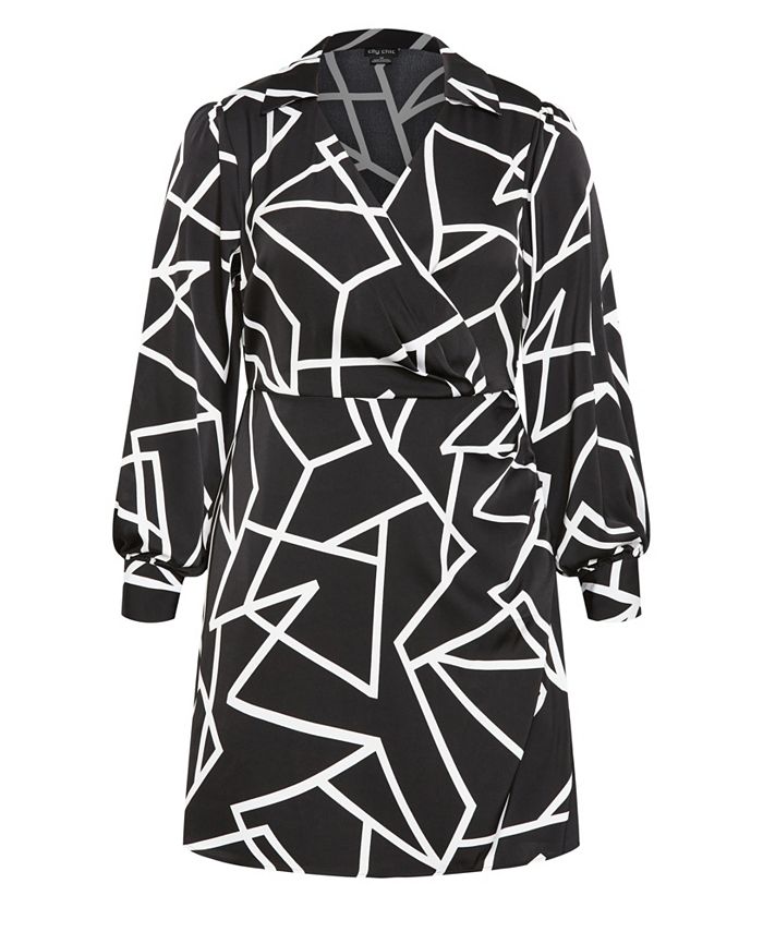 CITY CHIC Plus Size Frances Print Dress - Macy's