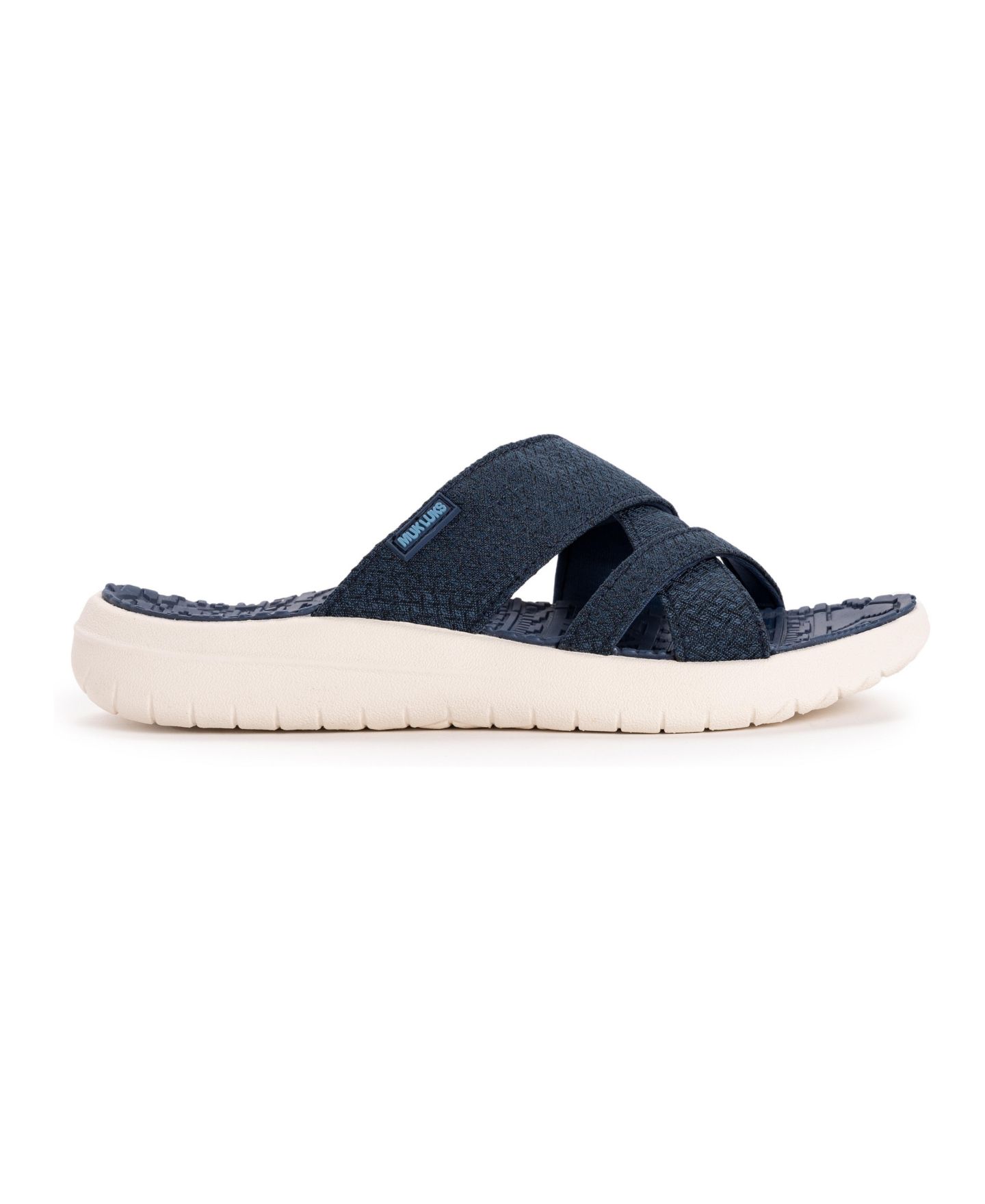 Женские сандалии MUK LUKS Sassy Cross-Over Slide, цвет: Тёмно-синий — фото 2