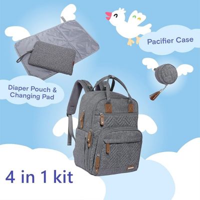 Diaper Bag Backpack, Unisex Baby Bags for Boys Girls, Waterproof Travel