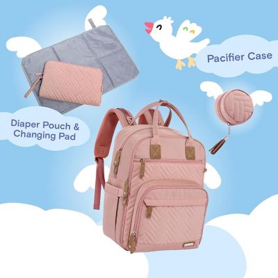 Diaper Bag Backpack, Unisex Baby Bags for Boys Girls, Waterproof Travel