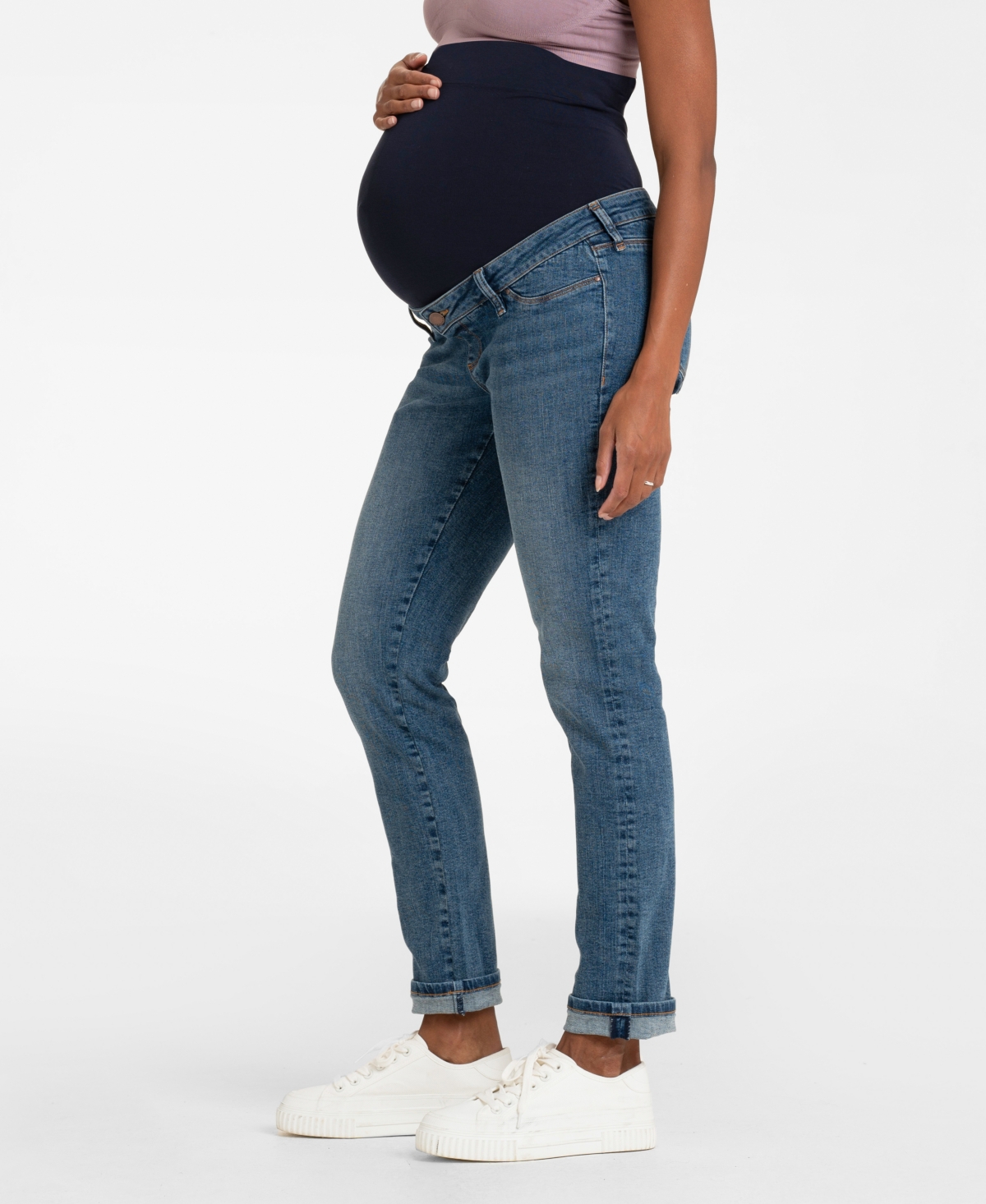 Seraphine Women's Slim Boyfriend Fit Maternity Jeans