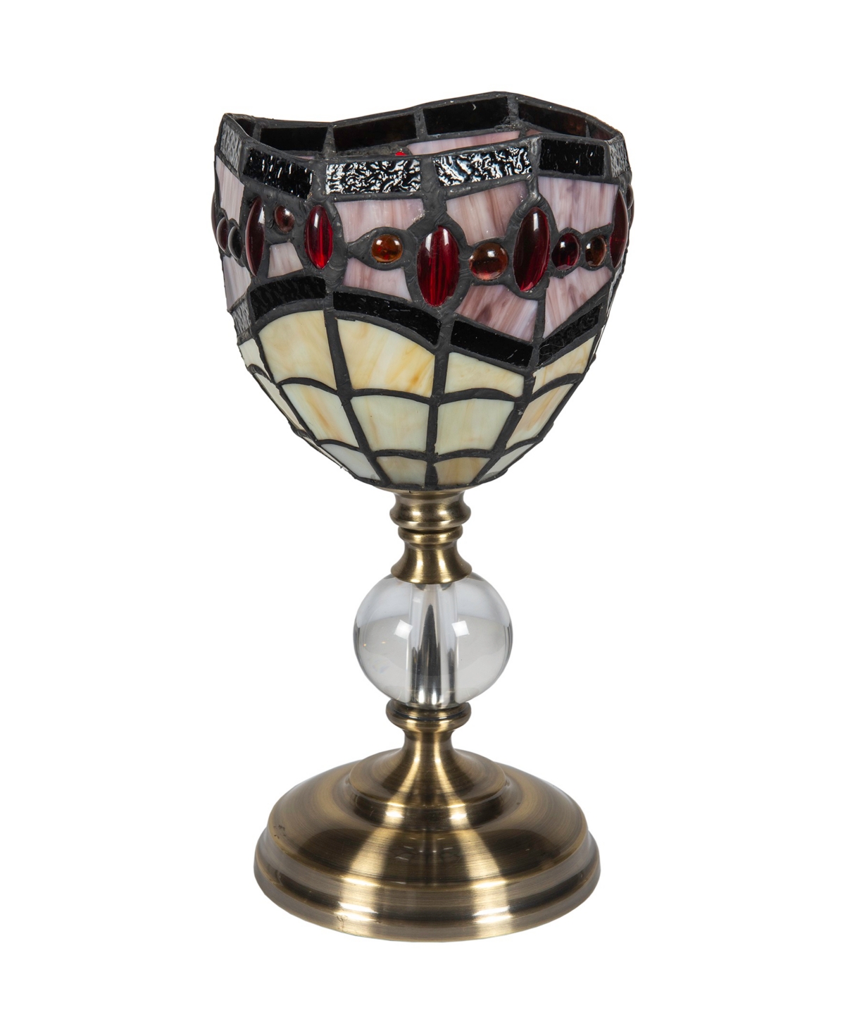 Dale Tiffany 12.5" Tall Fall River Accent Lamp In Multi-color