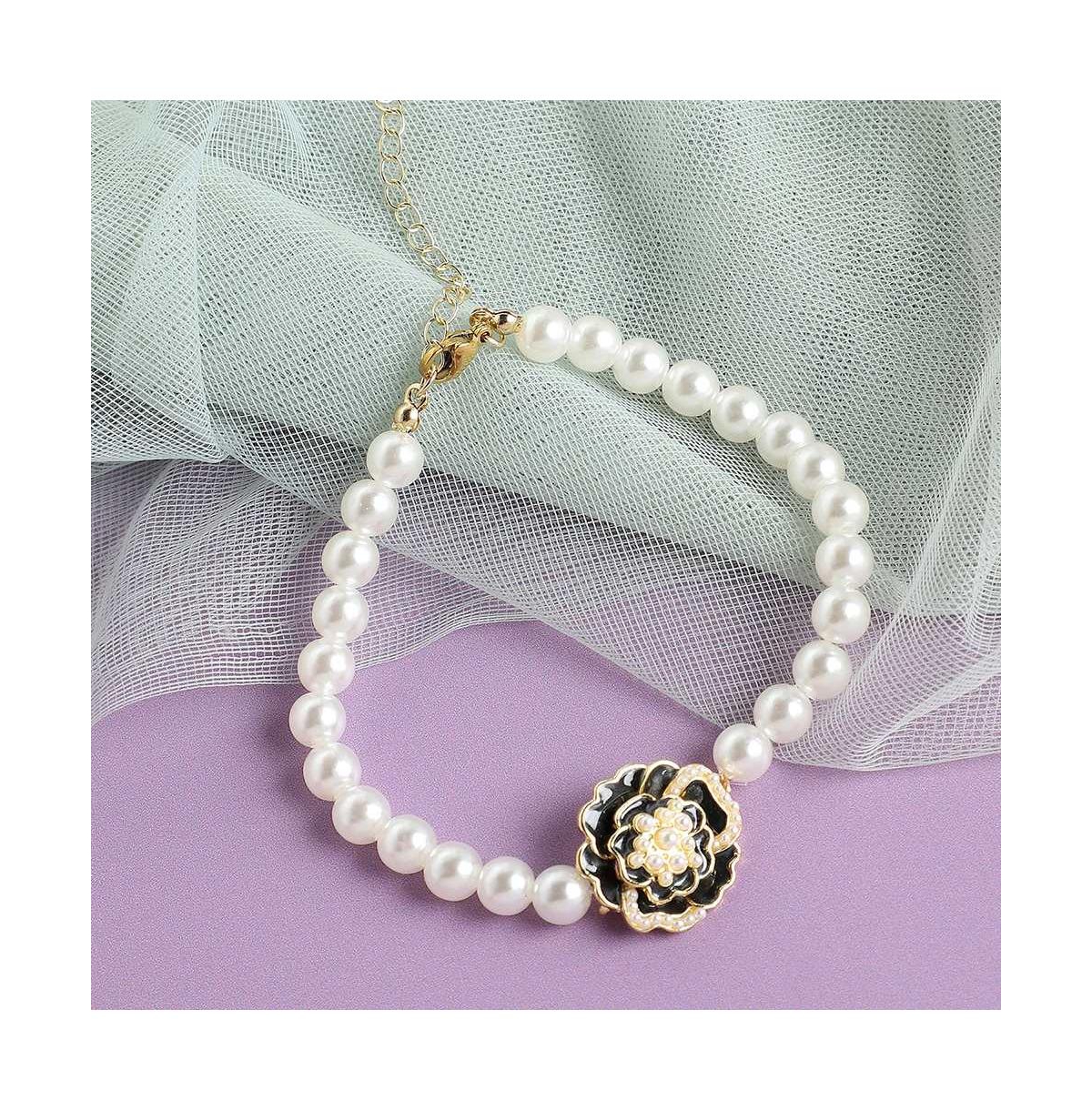 Sohi Women's Rose Strand Bracelet