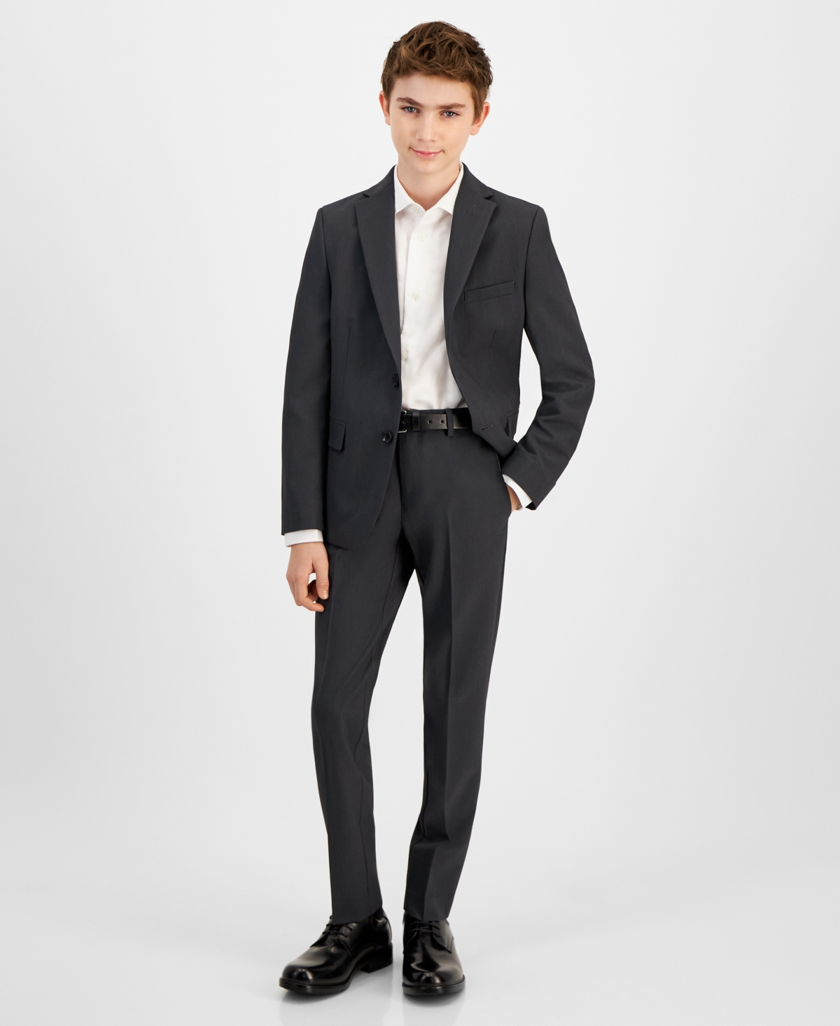 Kenneth Cole Reaction Big Boys Stretch Slim Fit Suit Jacket