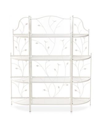52" H 4-Tiered Rectangular Metal Shelf Plant Stand or Storage Rack