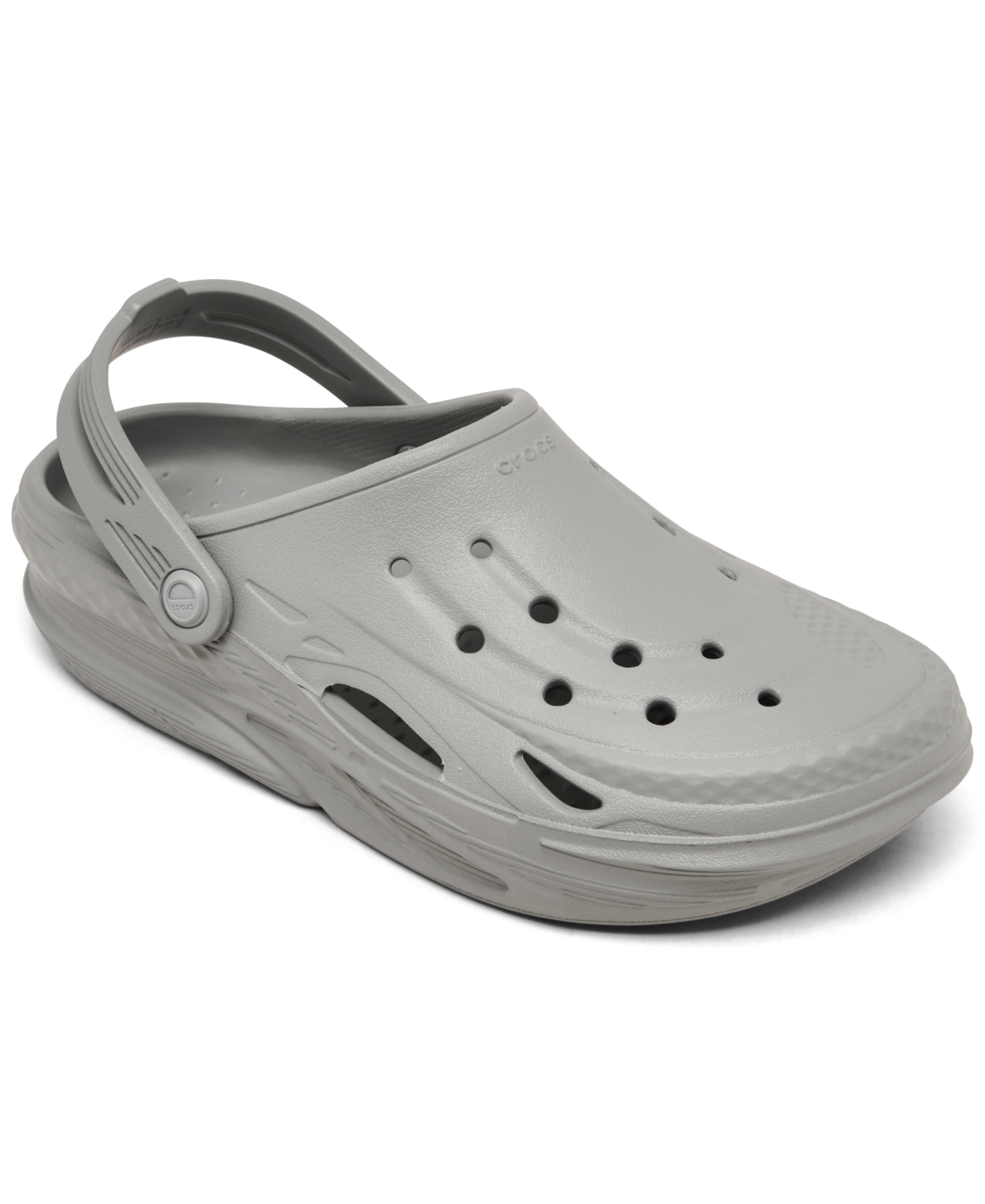 Shop Crocs Big Kids Off Grid Clogs From Finish Line In Light Gray
