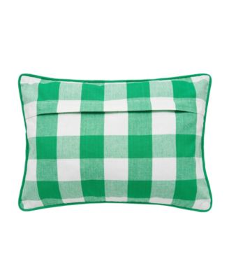 St. Patrick's Day Shamrock "Luck" Rectangle Cotton Accent Pillow, 12" x 16"