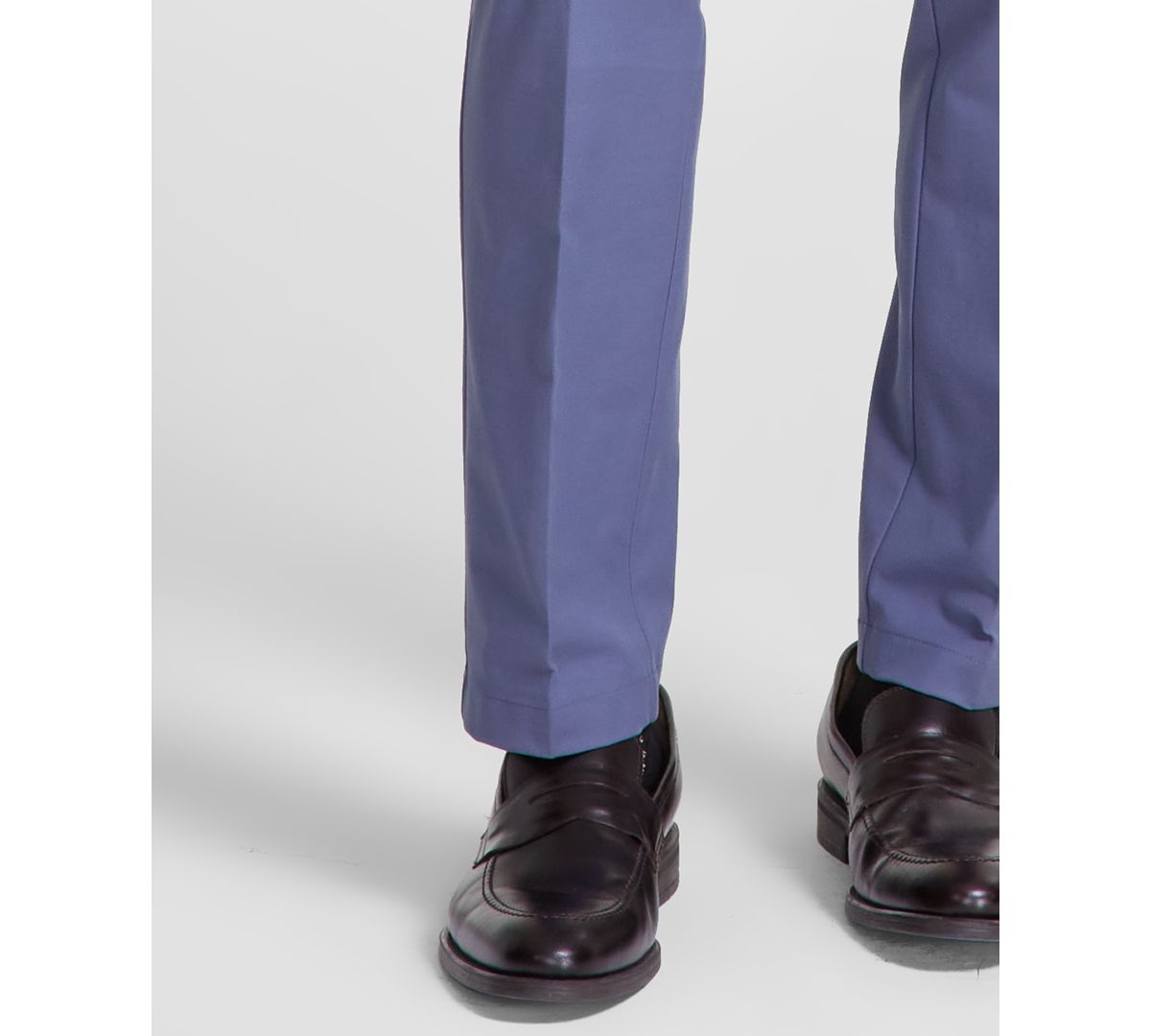 Michael Kors Men's Classic Fit Performance Dress Fall Pants In Ash Light Blue