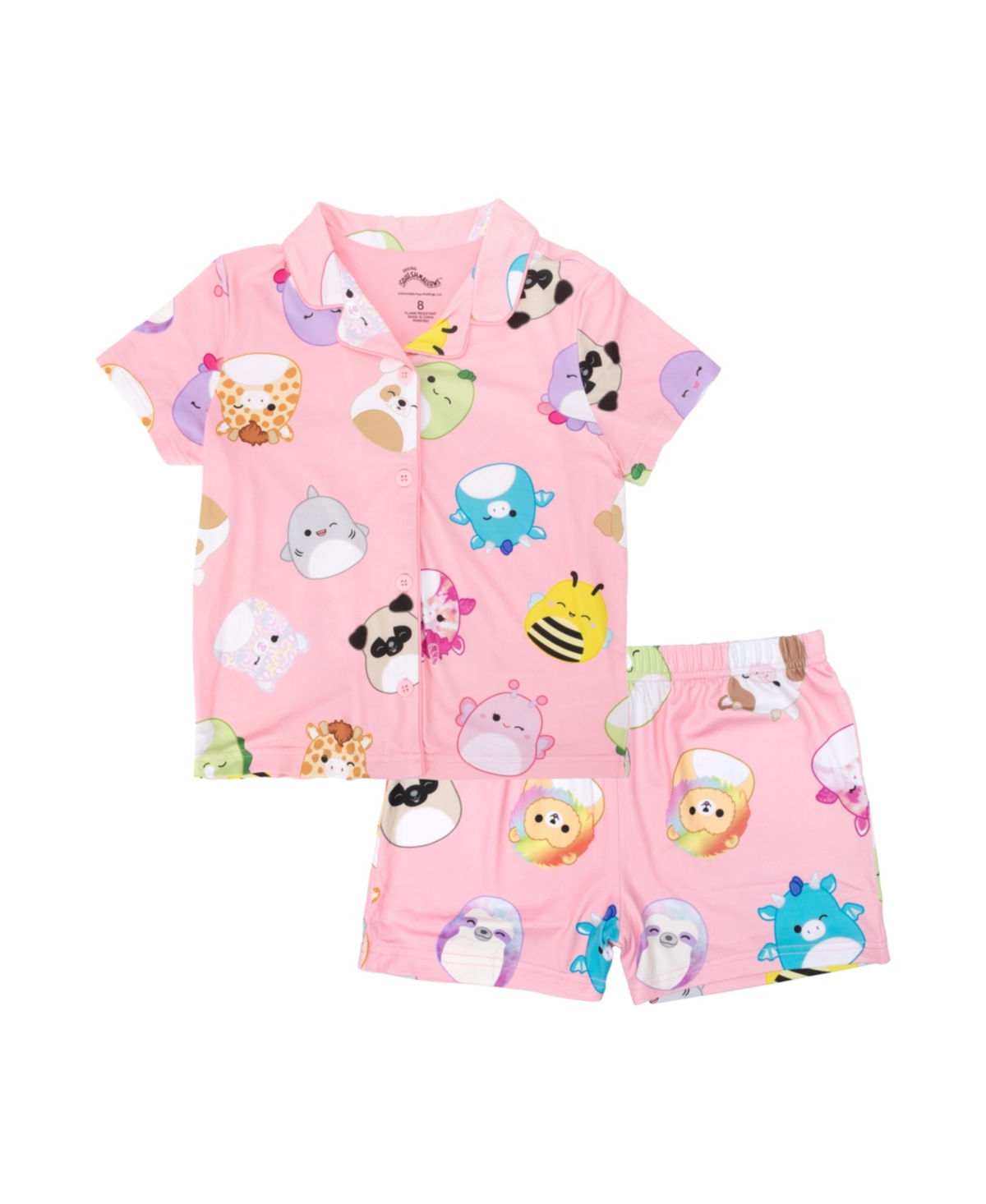 Shop Squishmallows Big Girls Short Set Pajamas, 2-piece In Assorted