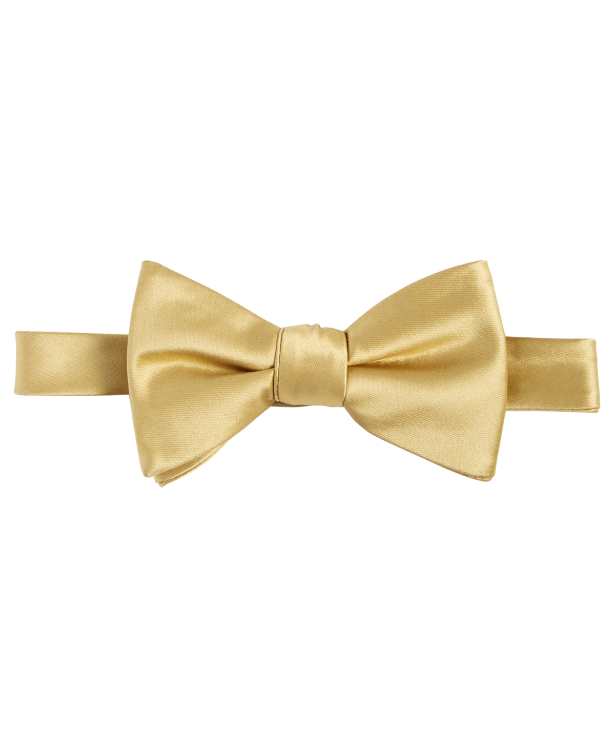 Men's Gold Solid Bow Tie - Gold