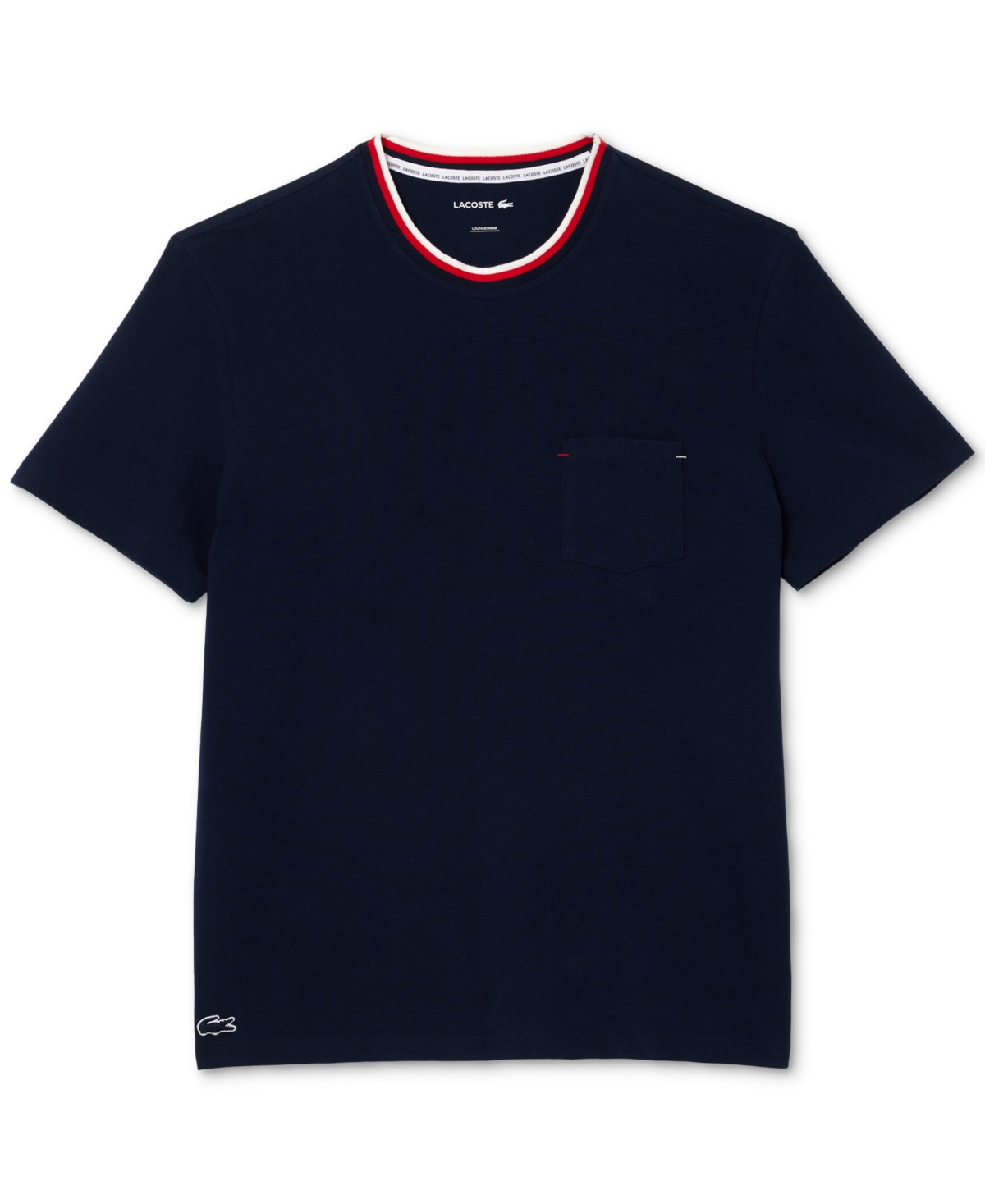 Lacoste Men's Tipped Neck Underwear T-Shirt