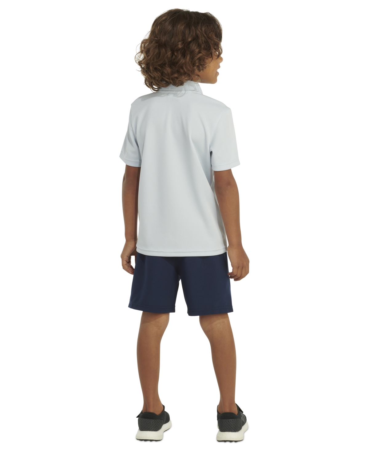 adidas Toddler & Little Boys 2-Pc. Logo-Print Mesh Polo Shirt & Shorts Set