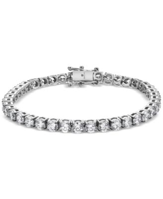 Blackjack - Men's Cubic Zirconia Tennis Bracelet in Stainless Steel