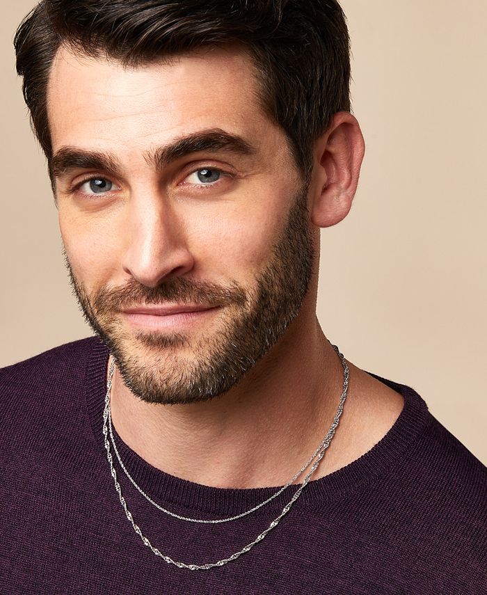 Italian Gold Perfectina 18" Chain Necklace (11/3mm) in 14k White Gold Macy's