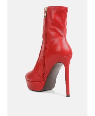 Rossetti stretch pu high heel boots