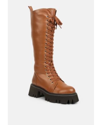 mad mood chunky lace-up boot