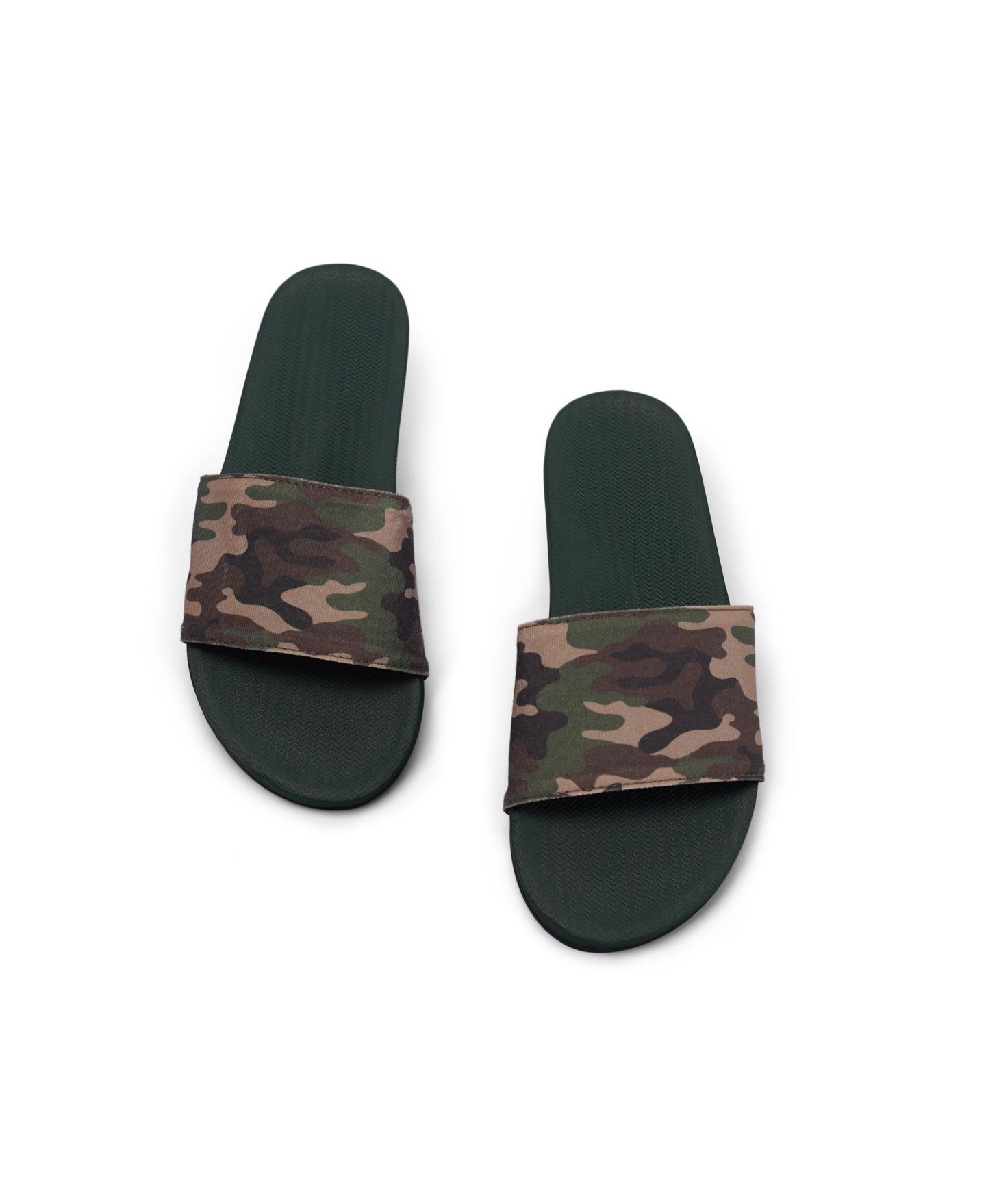 Женские сандалии Indosole Slide Camo, цвет: Лиственный / Камуфляжный — фото 3