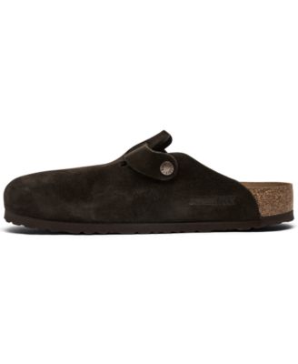 Men's Boston Soft Footbed Suede Leather Clogs from Finish Line