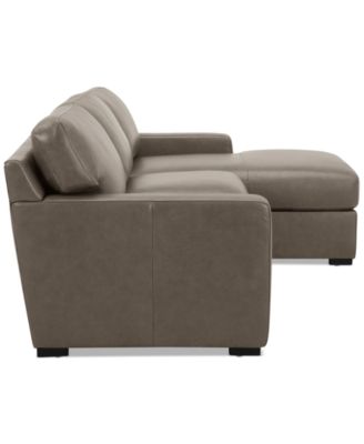 Radley 3-Pc. Leather Modular Chaise Sectional