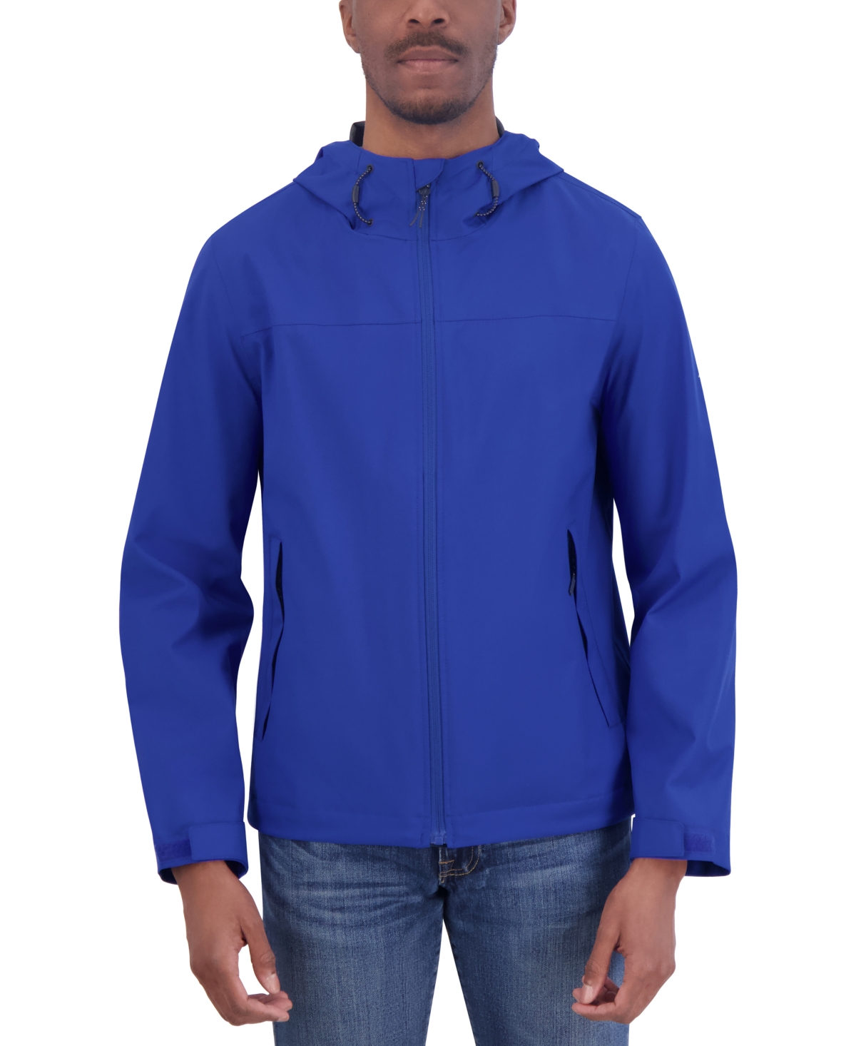 Shop Nautica Men's Packable Full-zip Hooded Jacket In Bright Cob