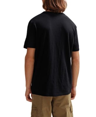 Men's Cotton Slub Logo Detail T-Shirt
