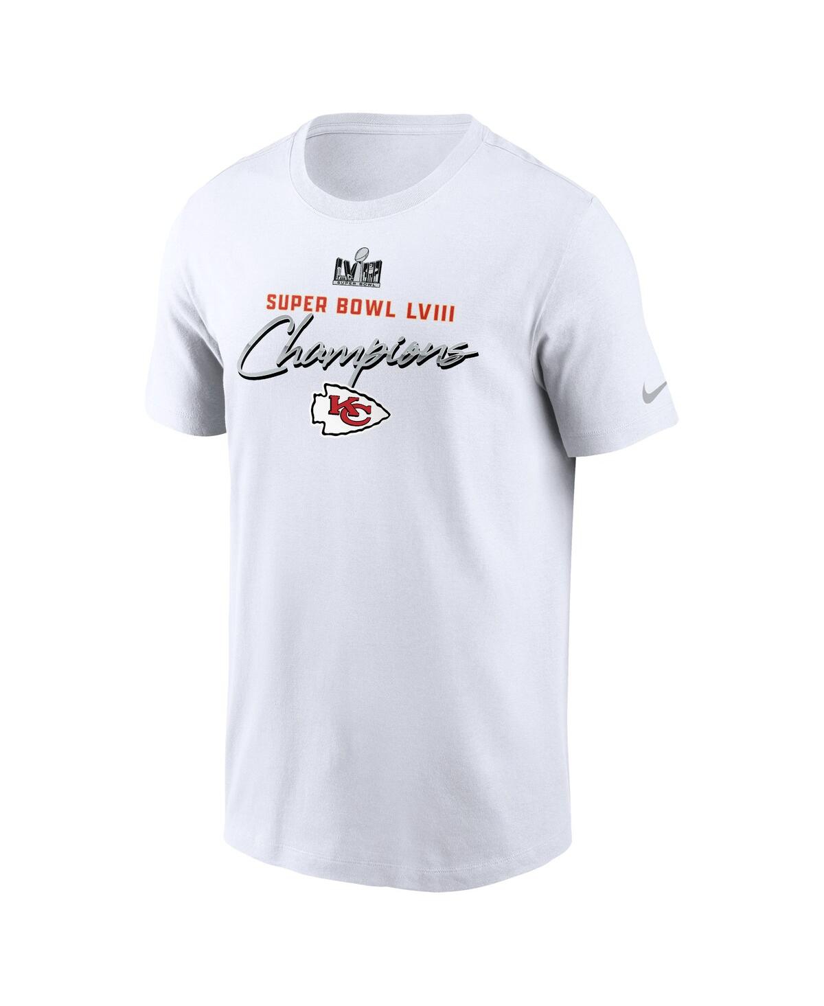 Men's NikeKansas City Chiefs Super Bowl Lviii Champions Classic T-shirt - White