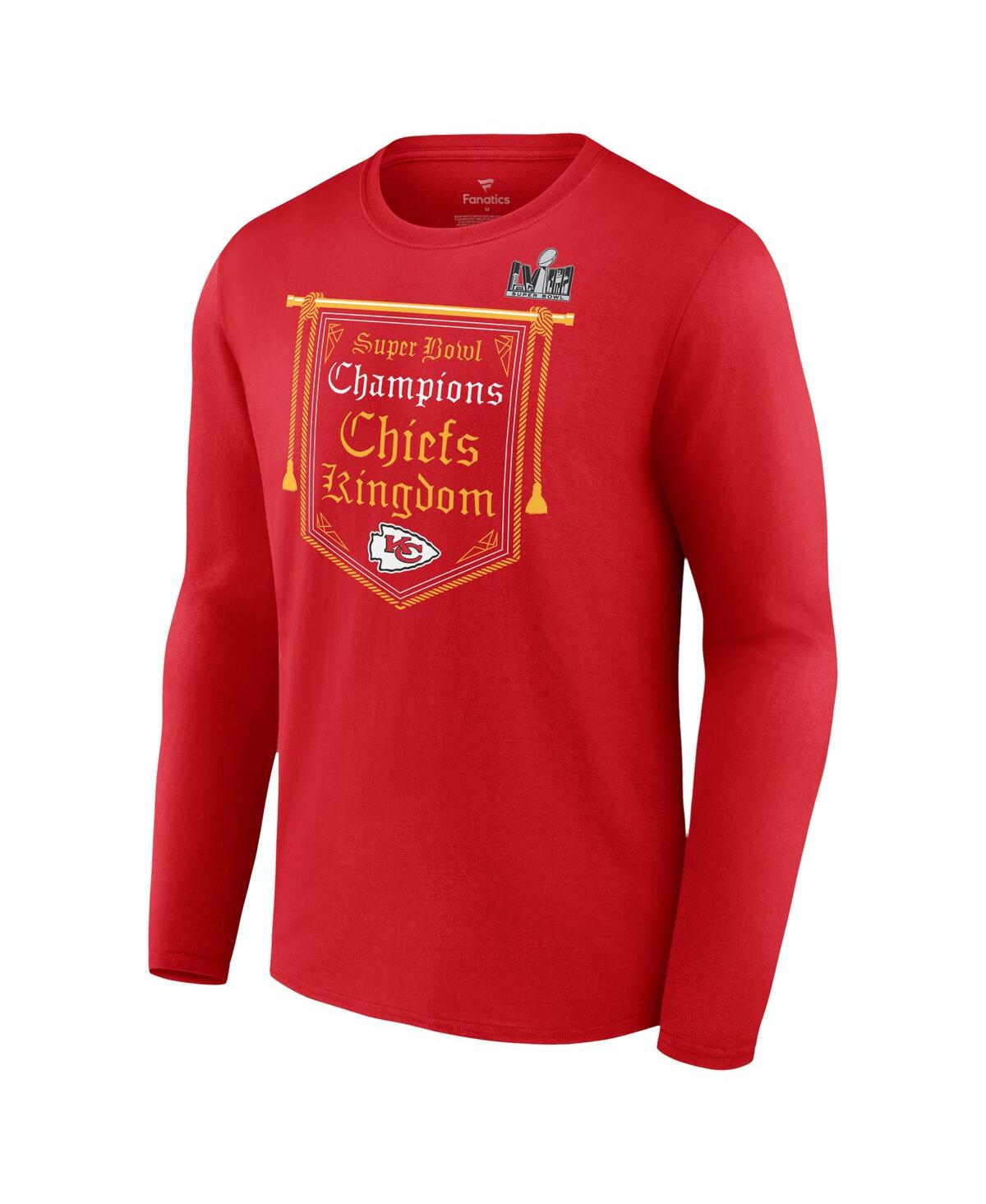 Men's FanaticsKansas City Chiefs Super Bowl Lviii Champions Hometown On Top Long Sleeve T-shirt - Red