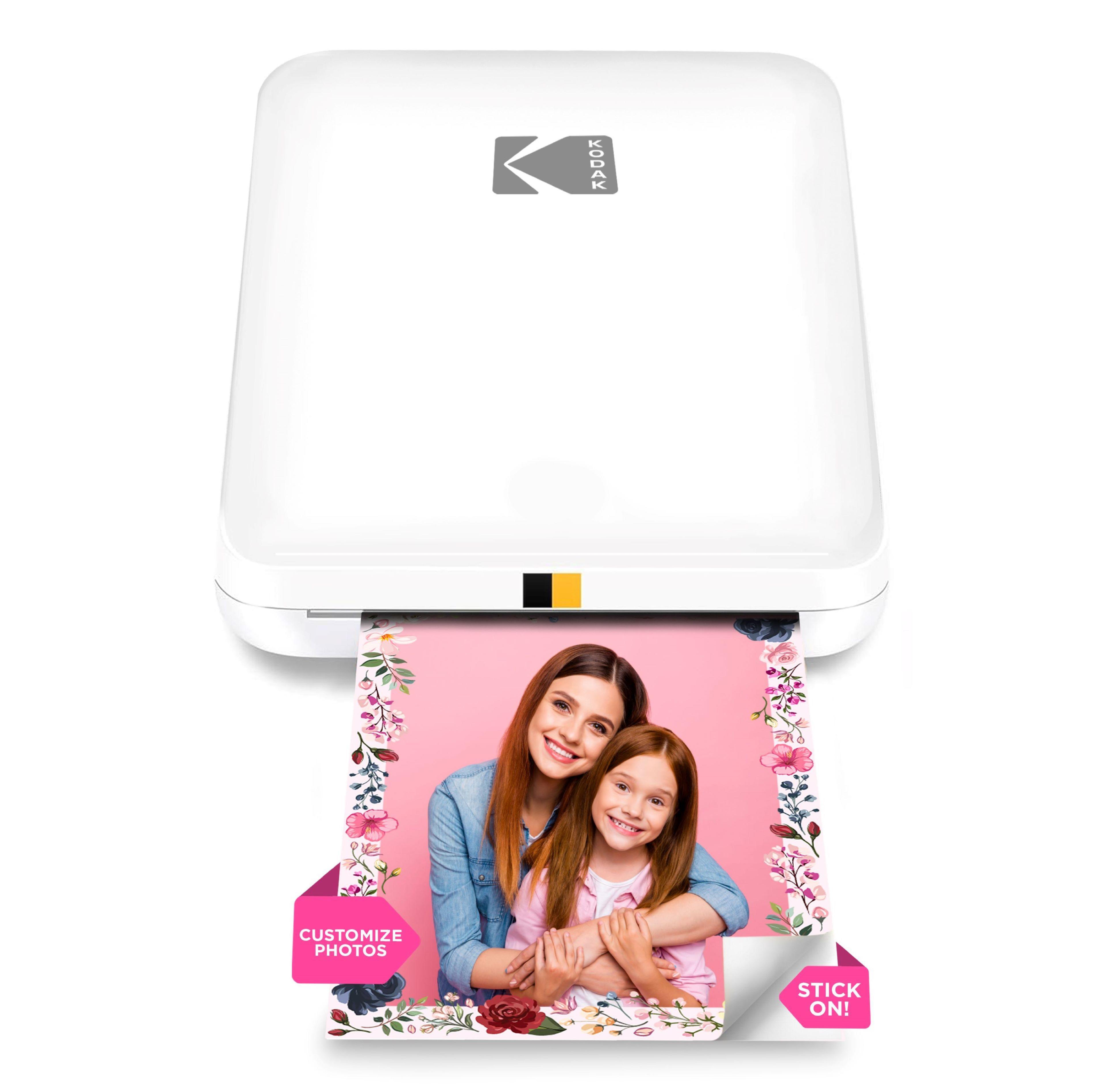 Kodak Step Slim Mobile Color Instant Photo Printer 2" x 3” (White)