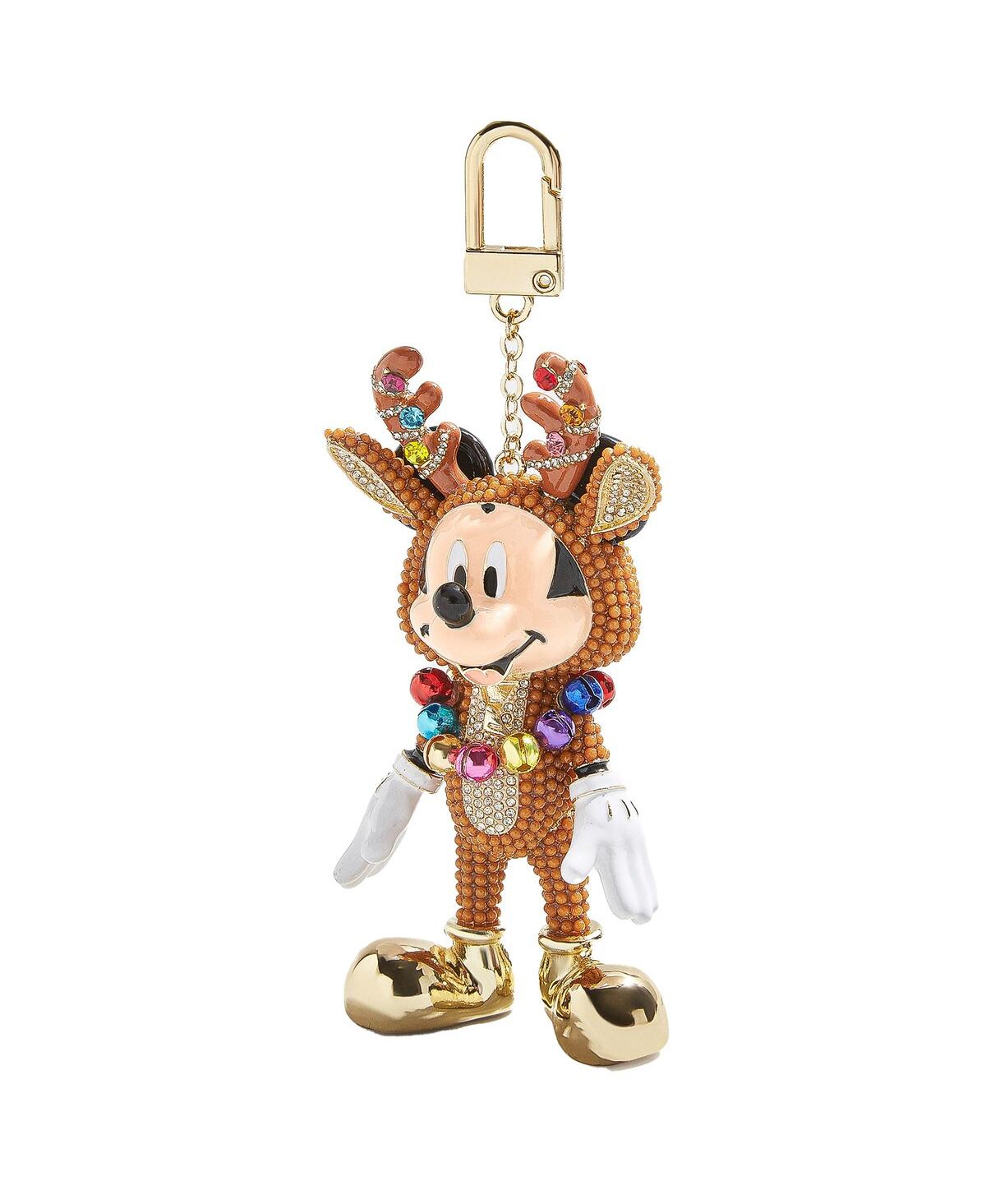 Shop Baublebar Women's  Mickey Mouse Reindeer Bag Charm In Brown
