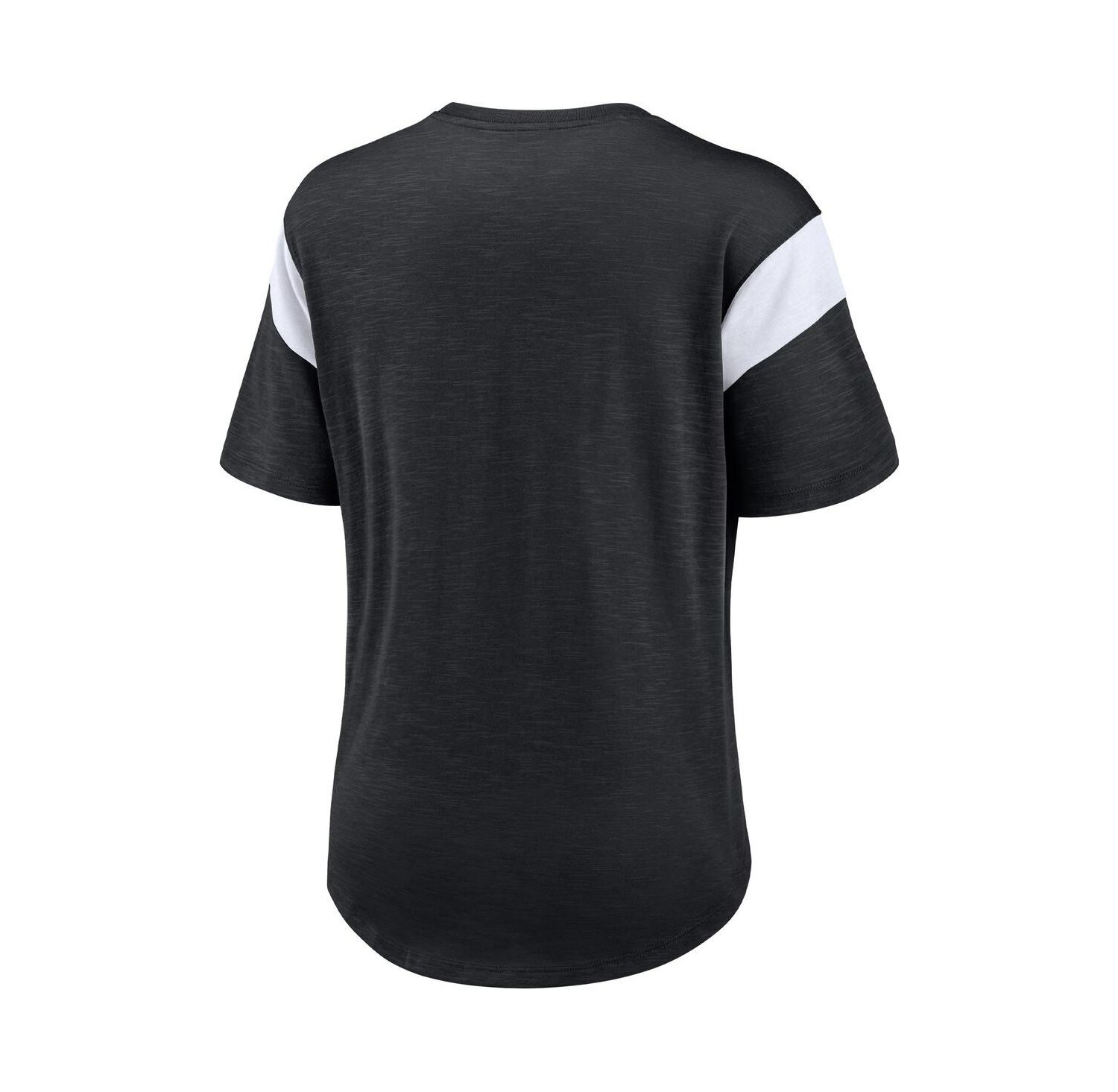 Women's Heather Black Las Vegas Raiders Primary Logo Fashion Top