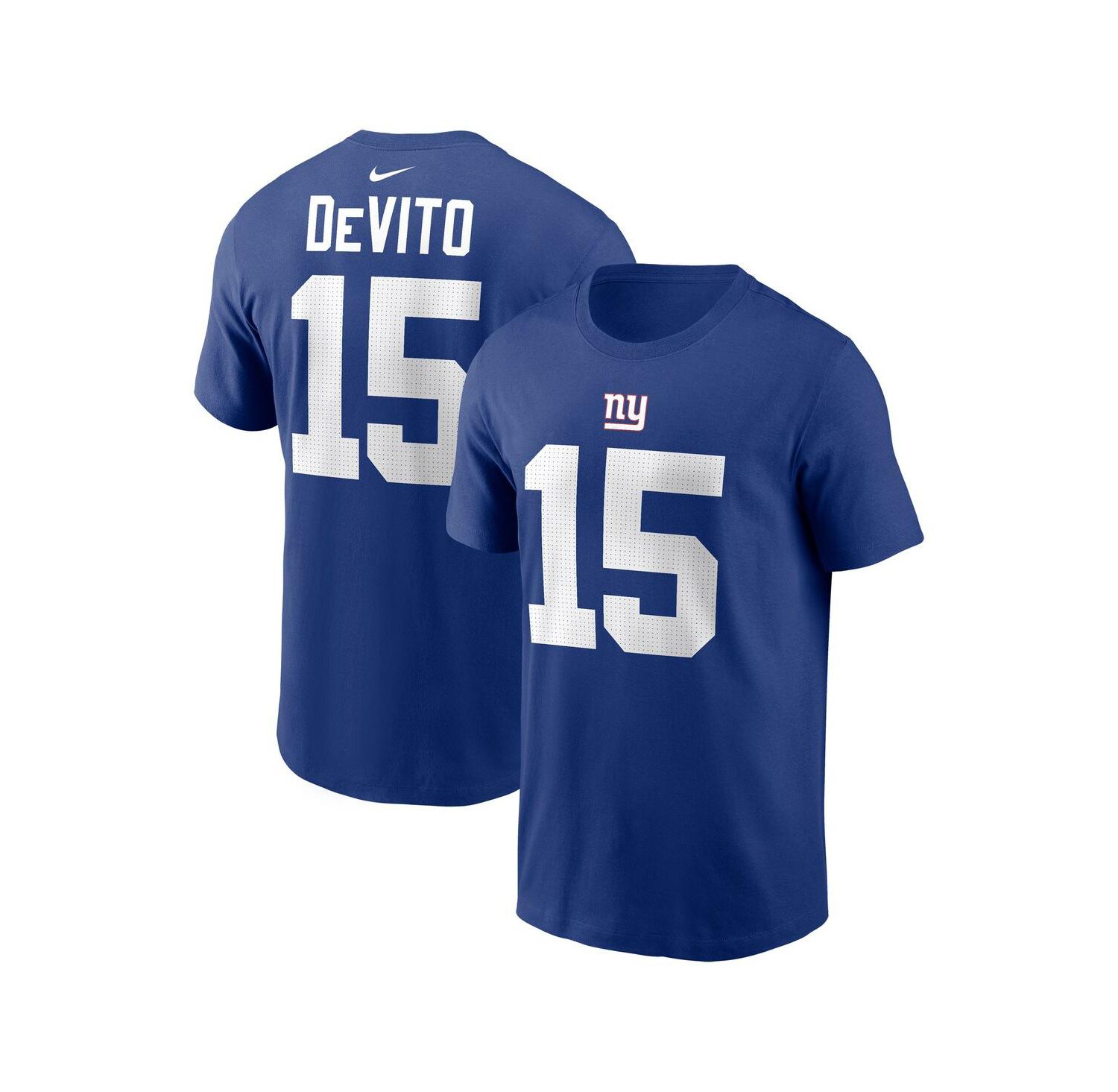 Men's Tommy DeVito Royal New York Giants Name and Number T-shirt